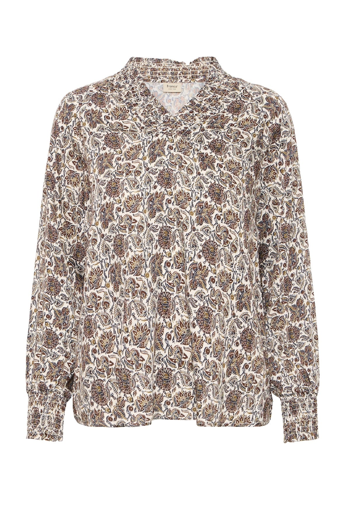 Fransa FRGLADIS BLOUSE 3, PUMICESTON NON PAISLEY