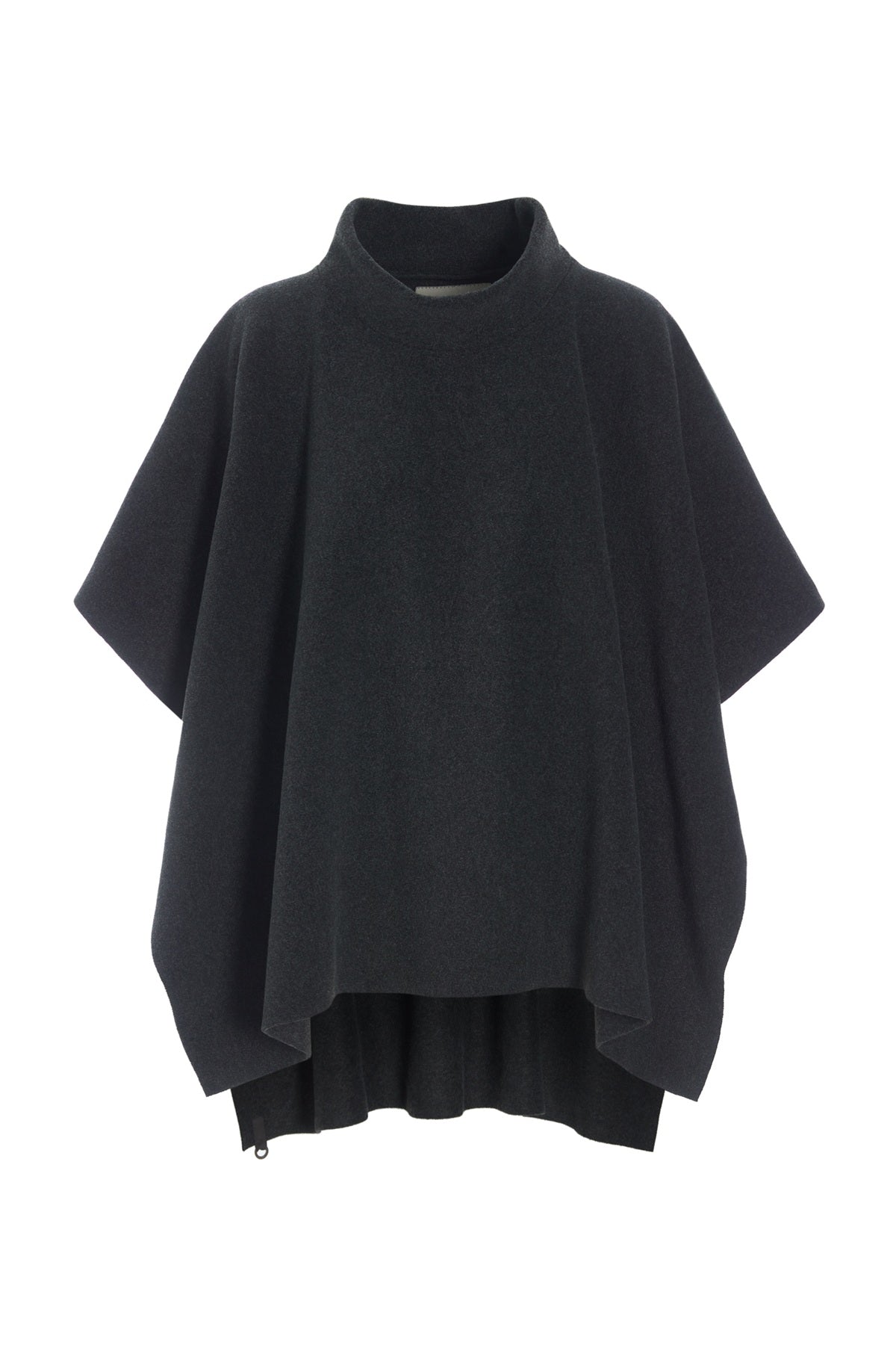 Henriette Steffensen FLEECE PONCHO 4126, SOFT BLACK