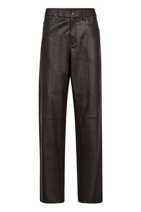 Depeche BoaDEP Pants HW Full Length Straight Leg, Chocolate