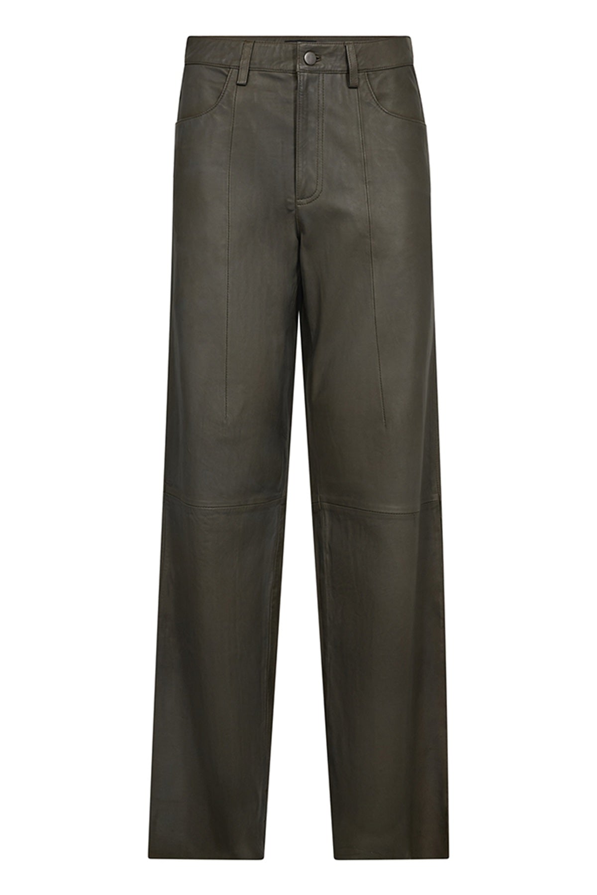 Depeche BoaDEP Pants HW Full Length Straight Leg, Khaki