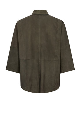 Depeche TennaDep Suede Shirt, Khaki