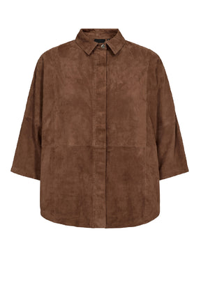 Depeche TennaDep Suede Shirt,  Wood
