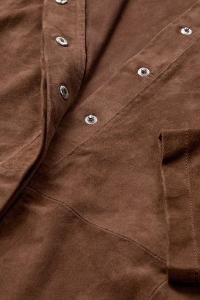 Depeche TennaDep Suede Shirt,  Wood