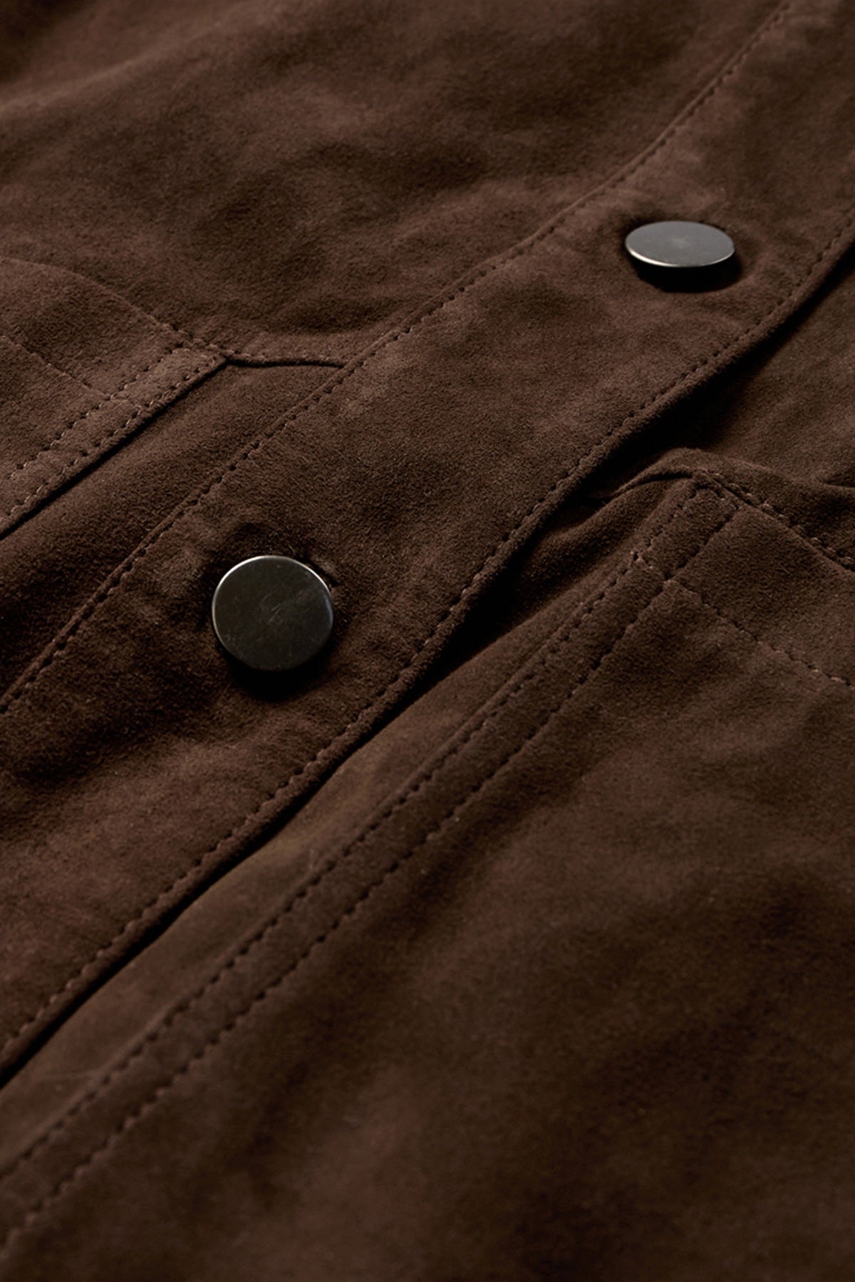 Depeche  TonjaDep Suede Oversize Shirt, Dusty brown