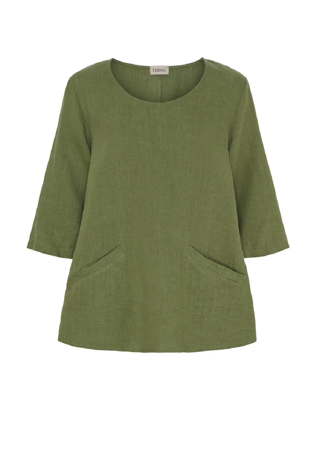 Thing bluse i hør 7022, Herb