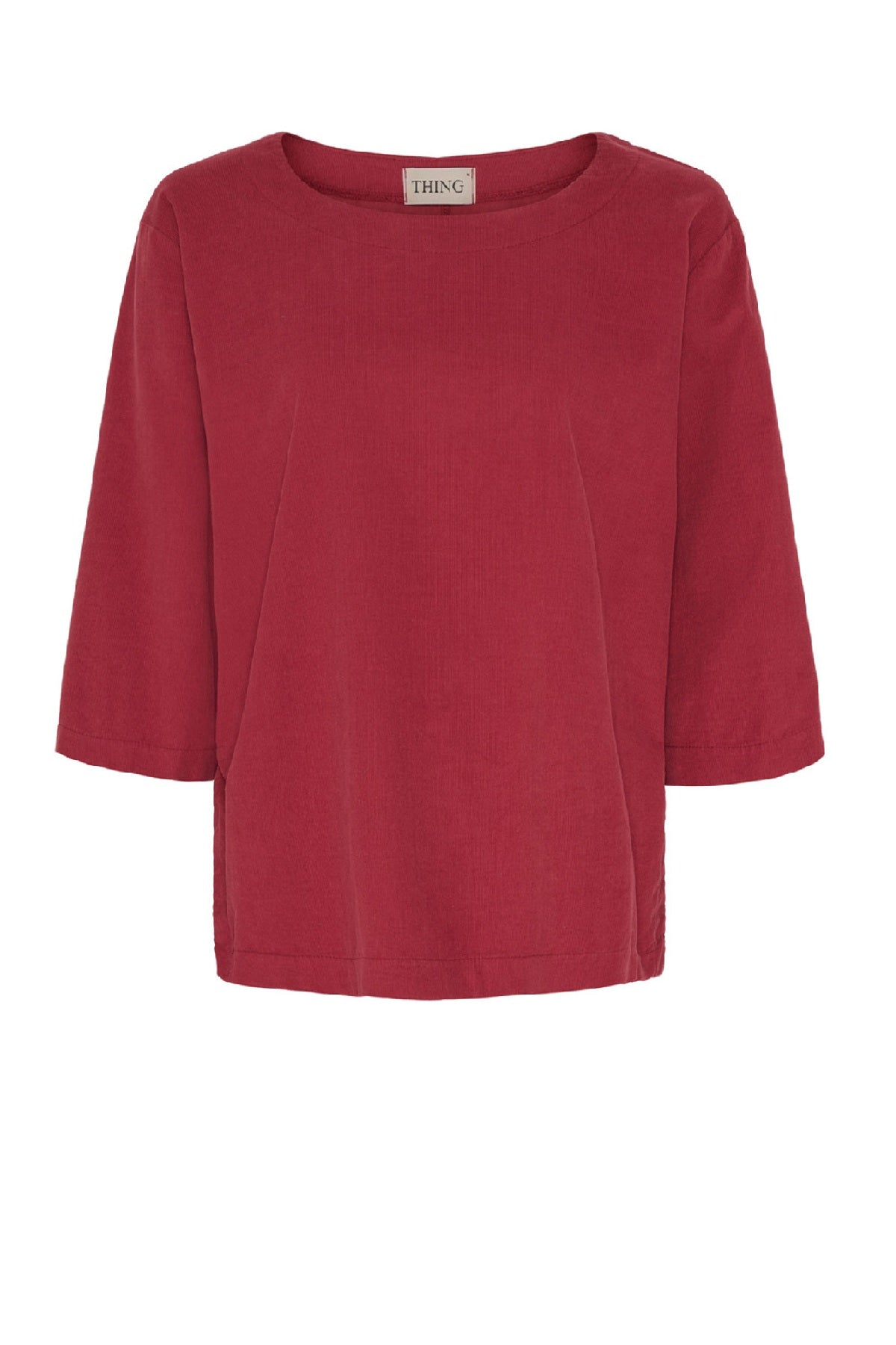 Thing bluse i fløjl 7033, Wine