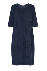 Thing kjole i fløjl 7035, Navy