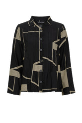 Trine Kryger Simonsen SHIRT SONA (752035), black/golden khaki