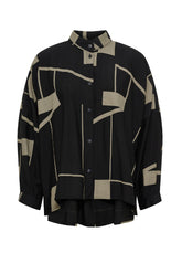 Trine Kryger Simonsen SHIRT TARO (752040), black/golden khaki