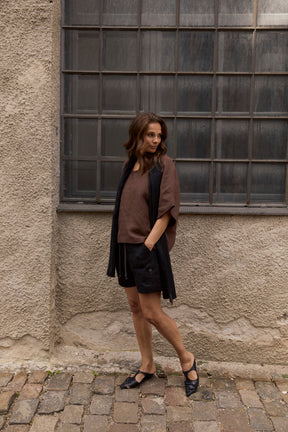 Henriette Steffensen  BLOUSE 81003, CHOCOLATE