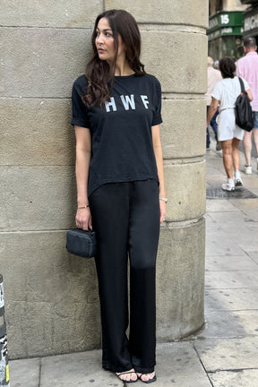 NÜ Denmark Vaanya Oaklee Tee oversize, Black