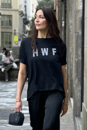 NÜ Denmark Vaanya Oaklee Tee oversize, Black