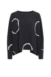 Trine Kryger Simonsen BLOUSE BARA (855510) anthracit/light grey