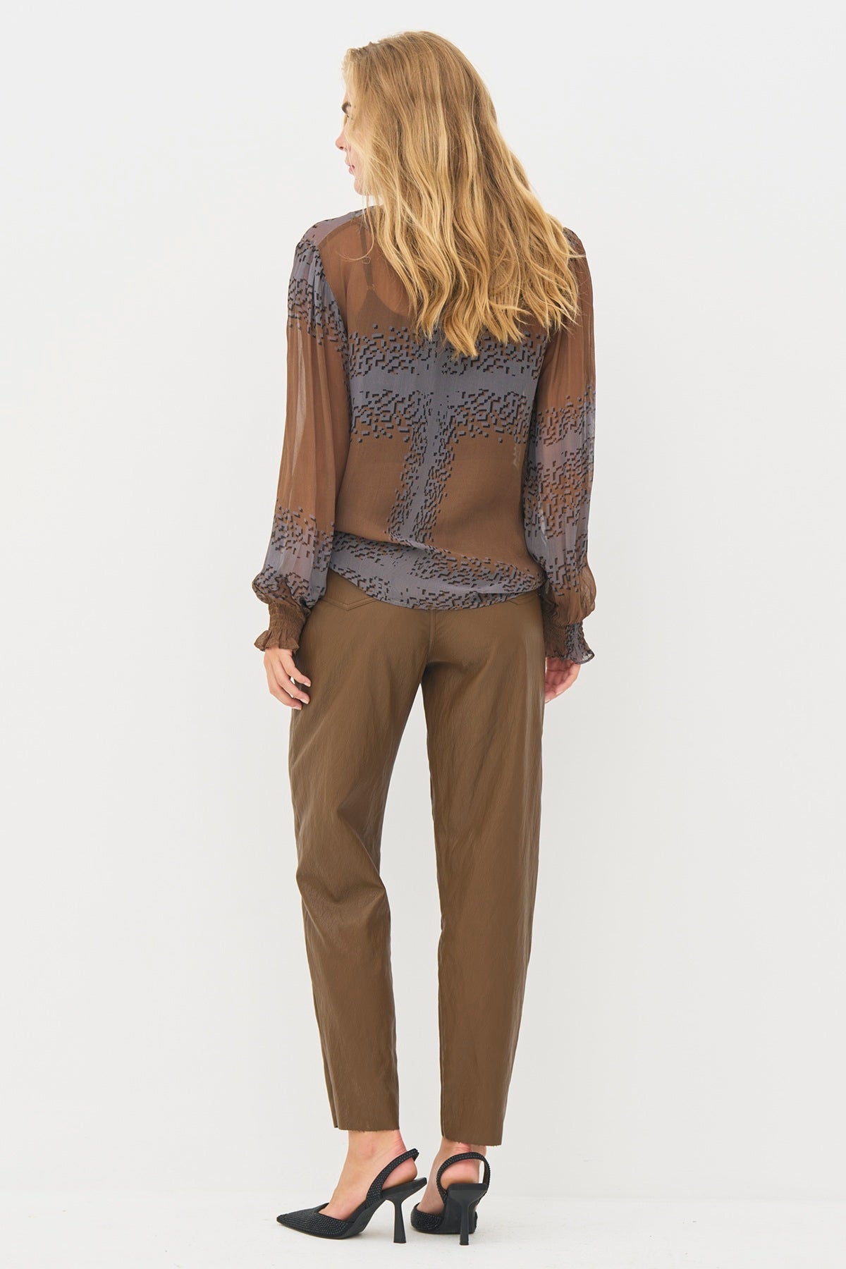 NÜ Denmark Bianca Blouse, Dark Earth mix