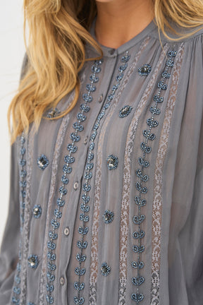 NÜ Denmark Bea Shirt, Iron grey