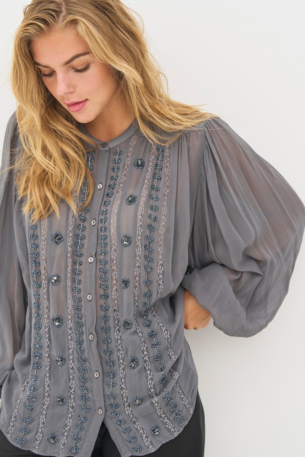 NÜ Denmark Bea Shirt, Iron grey