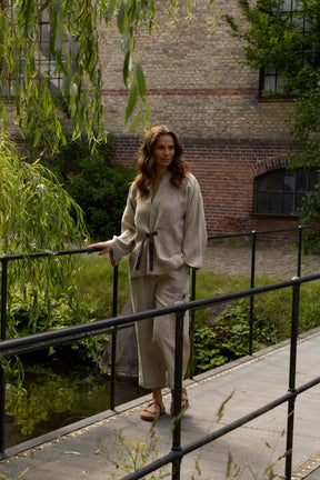 Henriette Steffensen 87000 KIMONO JACKET, NATURE