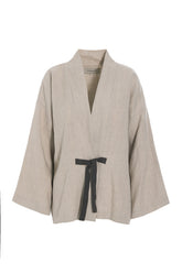 Henriette Steffensen 87000 KIMONO JACKET, NATURE