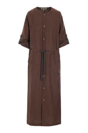 Henriette Steffensen 87001 LONG JACKET, CHOCOLATE