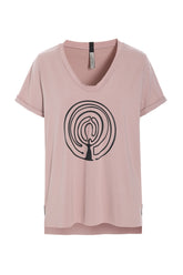 Henriette Steffensen 96105 EMBRACE V-NECK-TEE,  NUDE