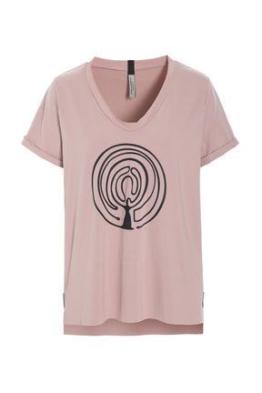 Henriette Steffensen 96105 EMBRACE V-NECK-TEE,  NUDE