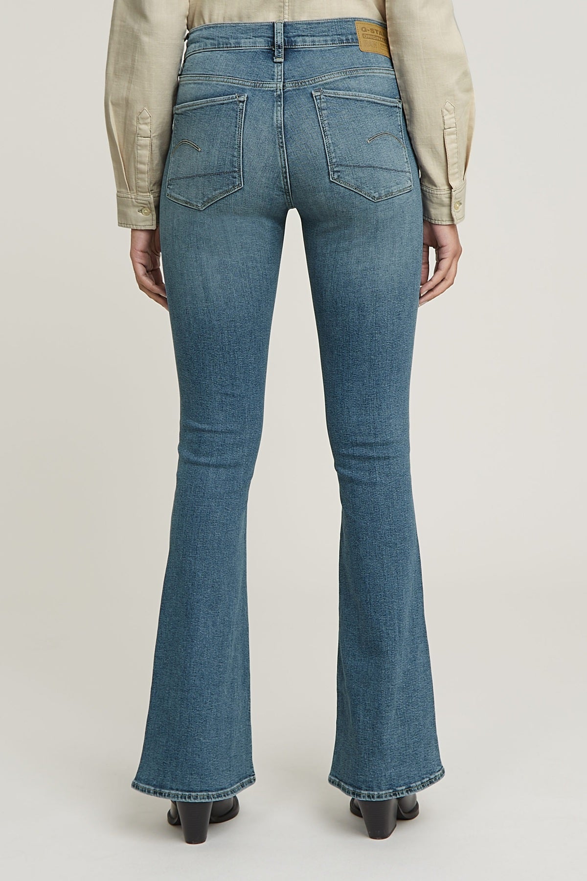 G-Star 3301 Flare Jeans, faded icy blue