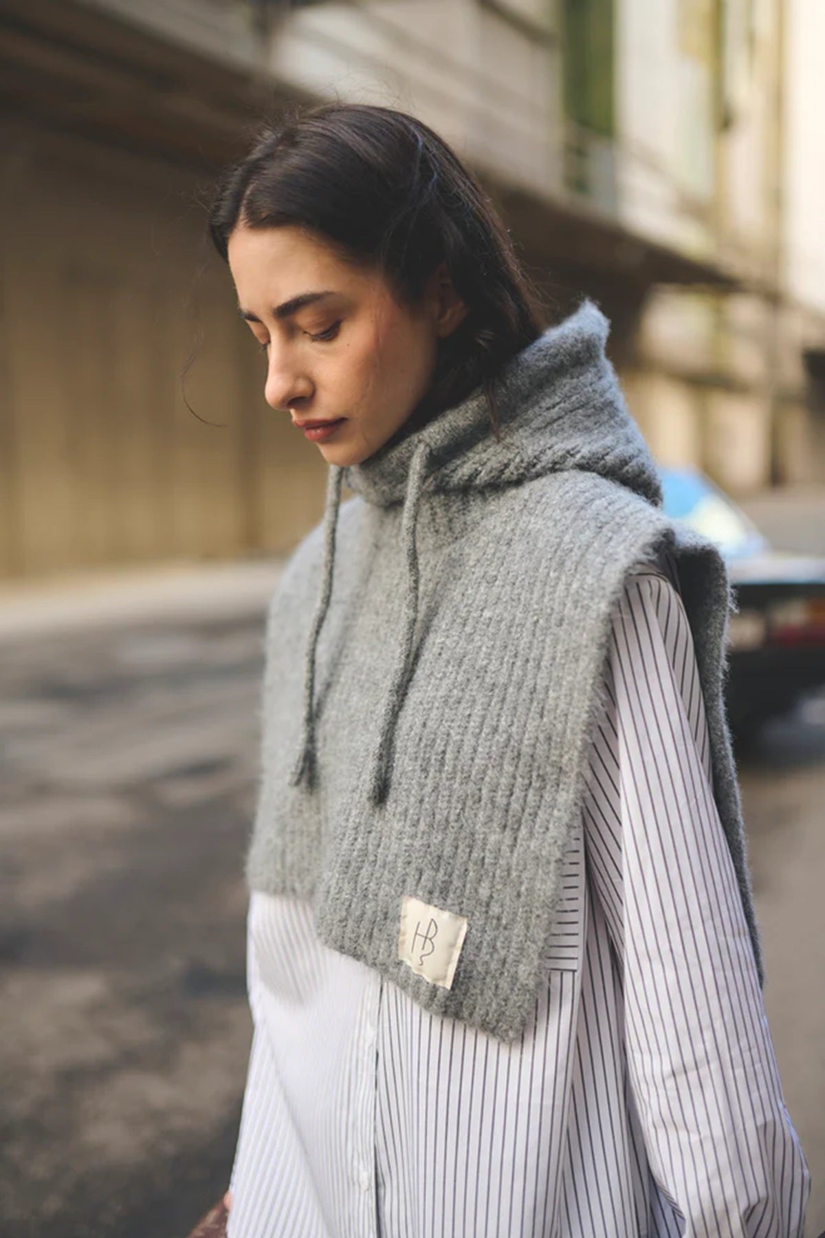 Humble by Sofie MAZIEHBS HOOD, Grey melange