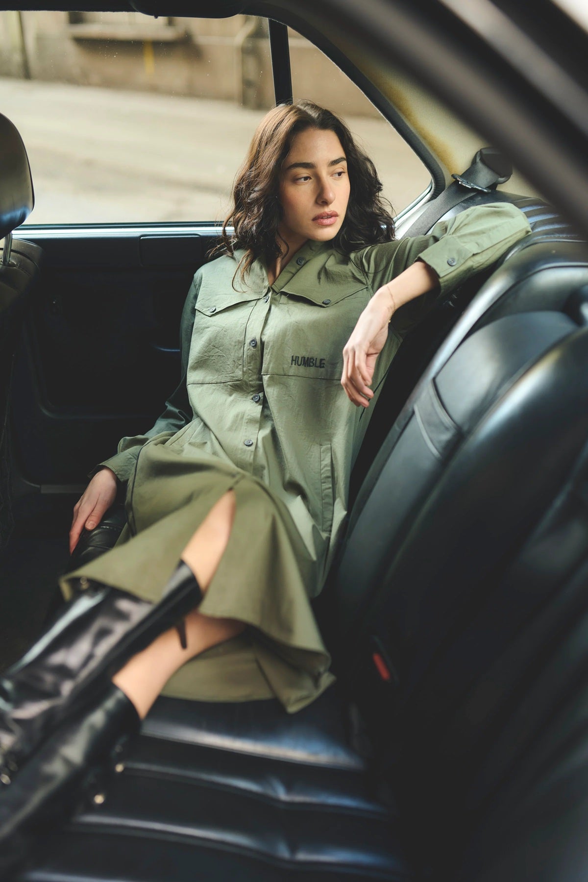 Humble by Sofie MERCI HBS DRESS, forrest combi