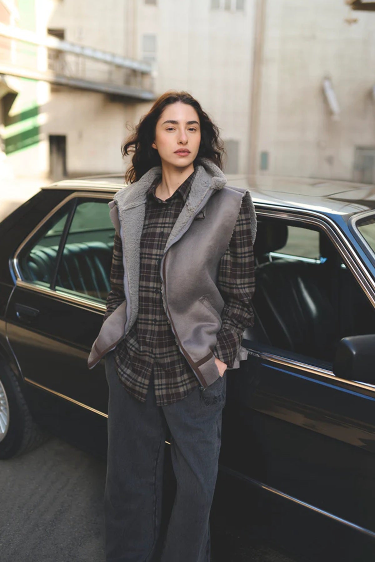 Humble by Sofie MARBELHBS SHIRT, Dark brown combi