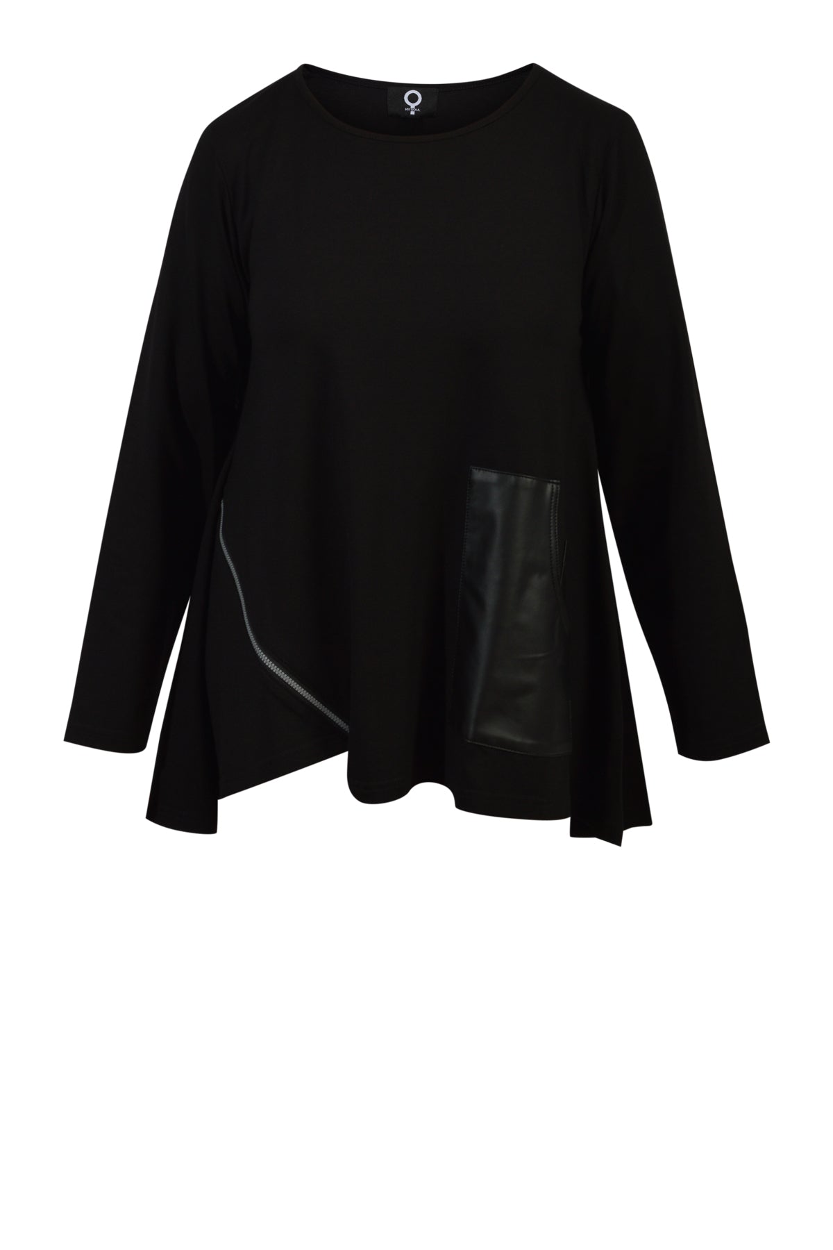 My Soul Cartoon bluse  0153, Plain Black