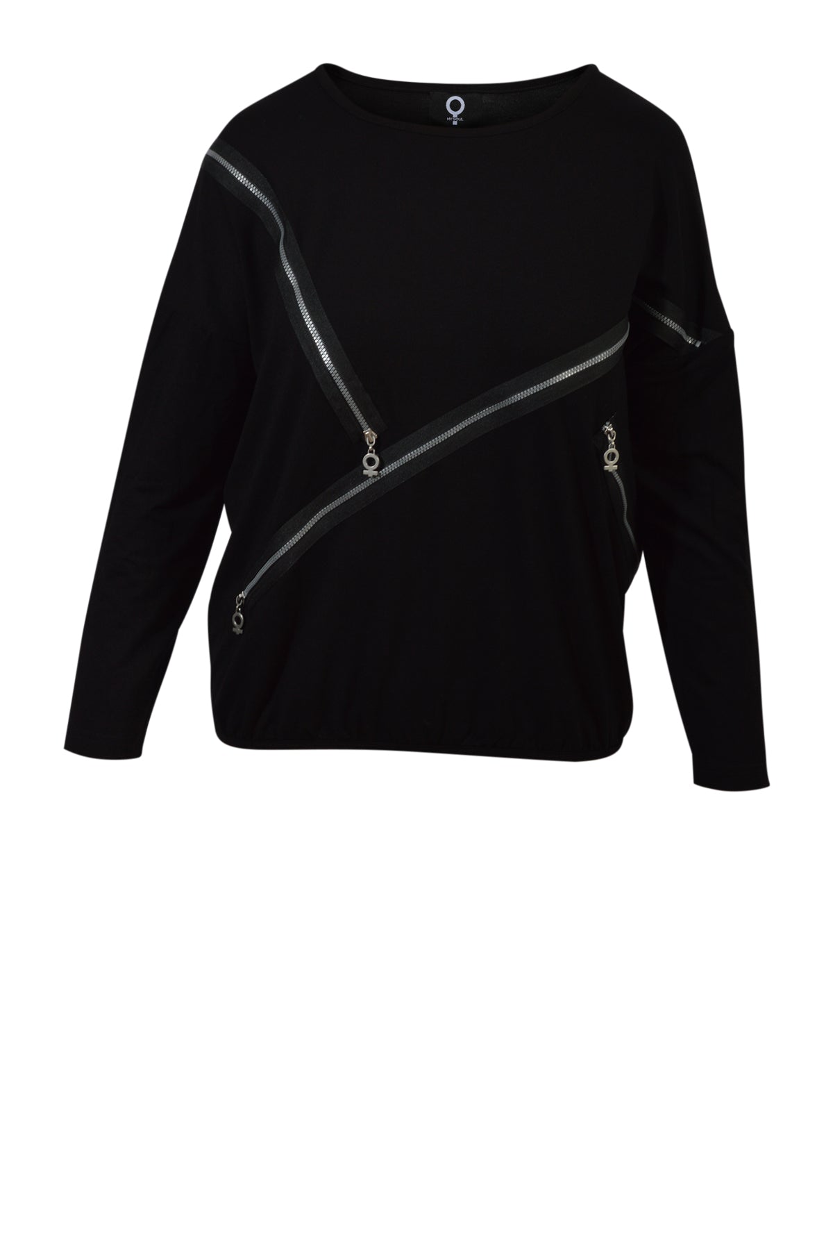 My Soul  Lady bluse 0162, Plain Black