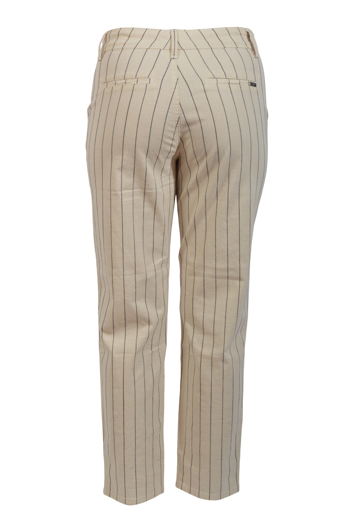Jonny Q Jeans P1530 Linen Stripe, Warm Off-white
