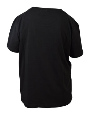 Fransa FRROUGE TEE 1,  BLACK EMB