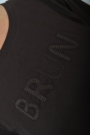 Fransa FRROUGE TEE 1,  CHOCOLATE