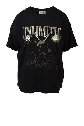 Fransa FRHAISLEY TEE 1,  Black Metal