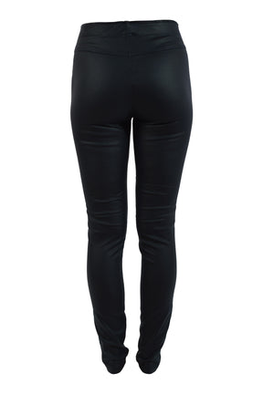 Marc Lauge Aleia coated leggings, Navy