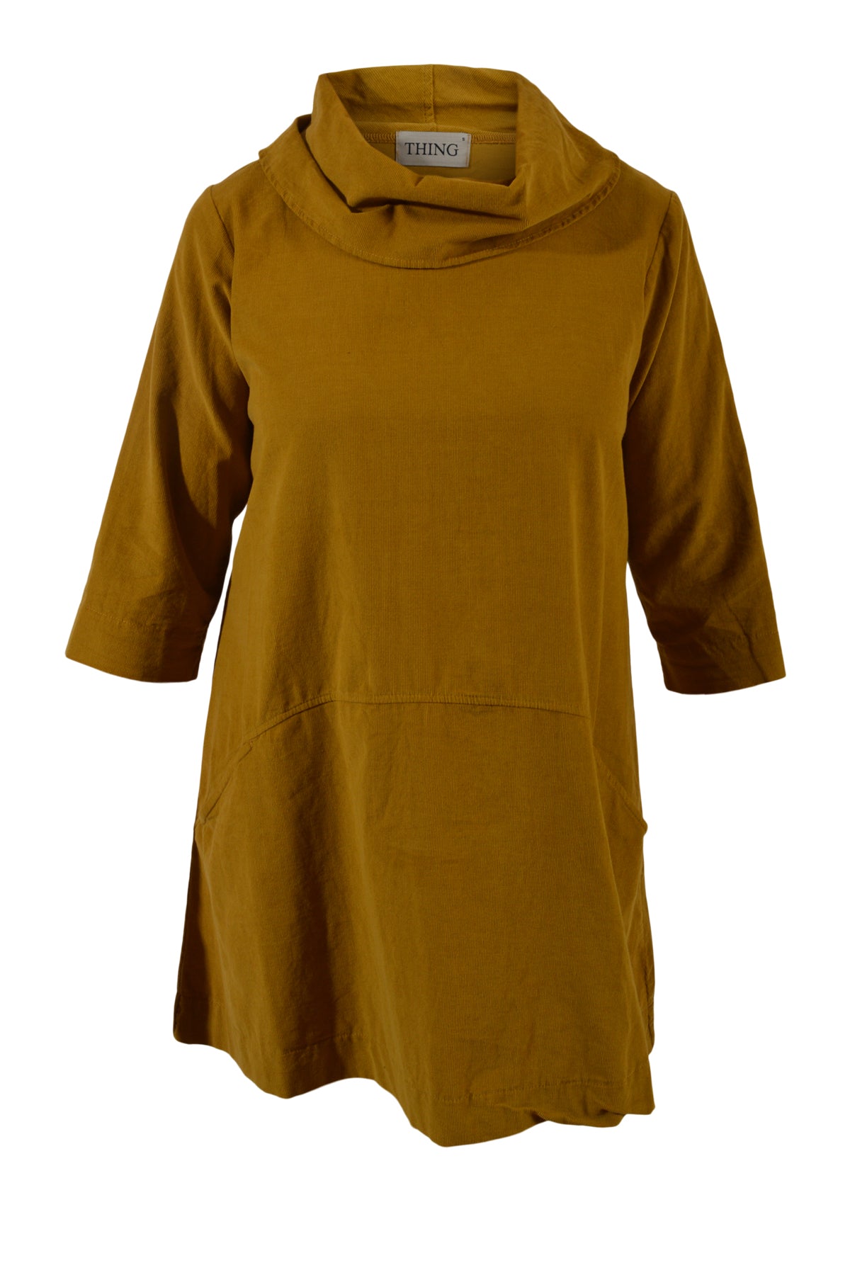 Thing tunika i fløjl 7034, Ochre