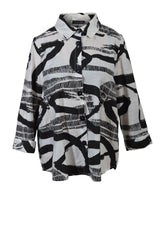 Trine Kryger Simonsen SHIRT JUSTINE 601050, white/black