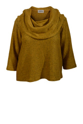 Thing strikbluse 7102, Ochre