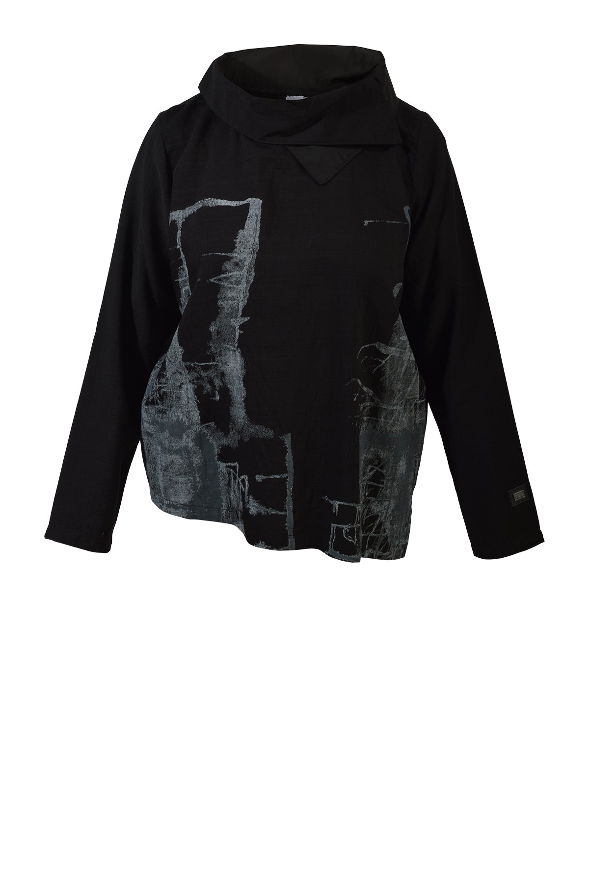 E Avantgarde bluse 14871-9982, Black-Silver