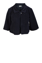 Thing kort jakke i fløjl 7045, Navy