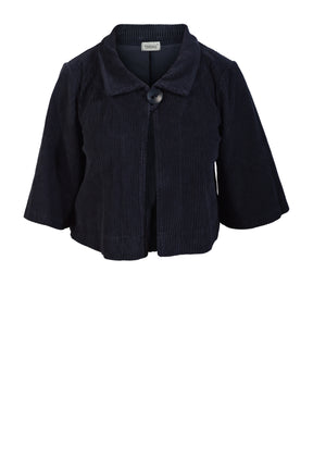Thing kort jakke i fløjl 7045, Navy