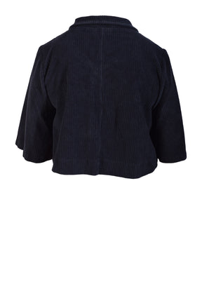 Thing kort jakke i fløjl 7045, Navy
