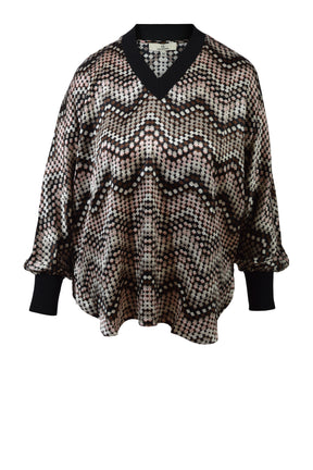 Charlotte Sparre V-rib 3421 Squarezig, Black/Rose