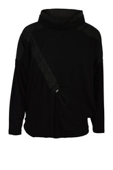 My Soul  Footprint bluse 0076, Plain Black
