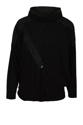 My Soul  Footprint bluse 0076, Plain Black