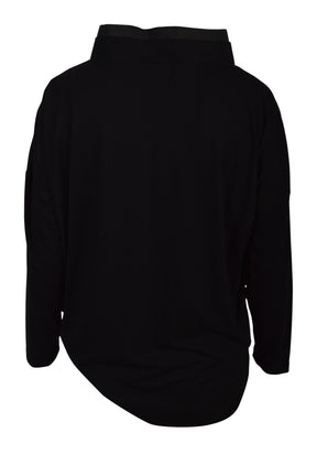 My Soul  Footprint bluse 0076, Plain Black