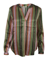 Charlotte Sparre Spark Blouse 3206, Dotty Green