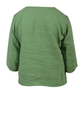 Thing bluse i hør 6936, Mossy
