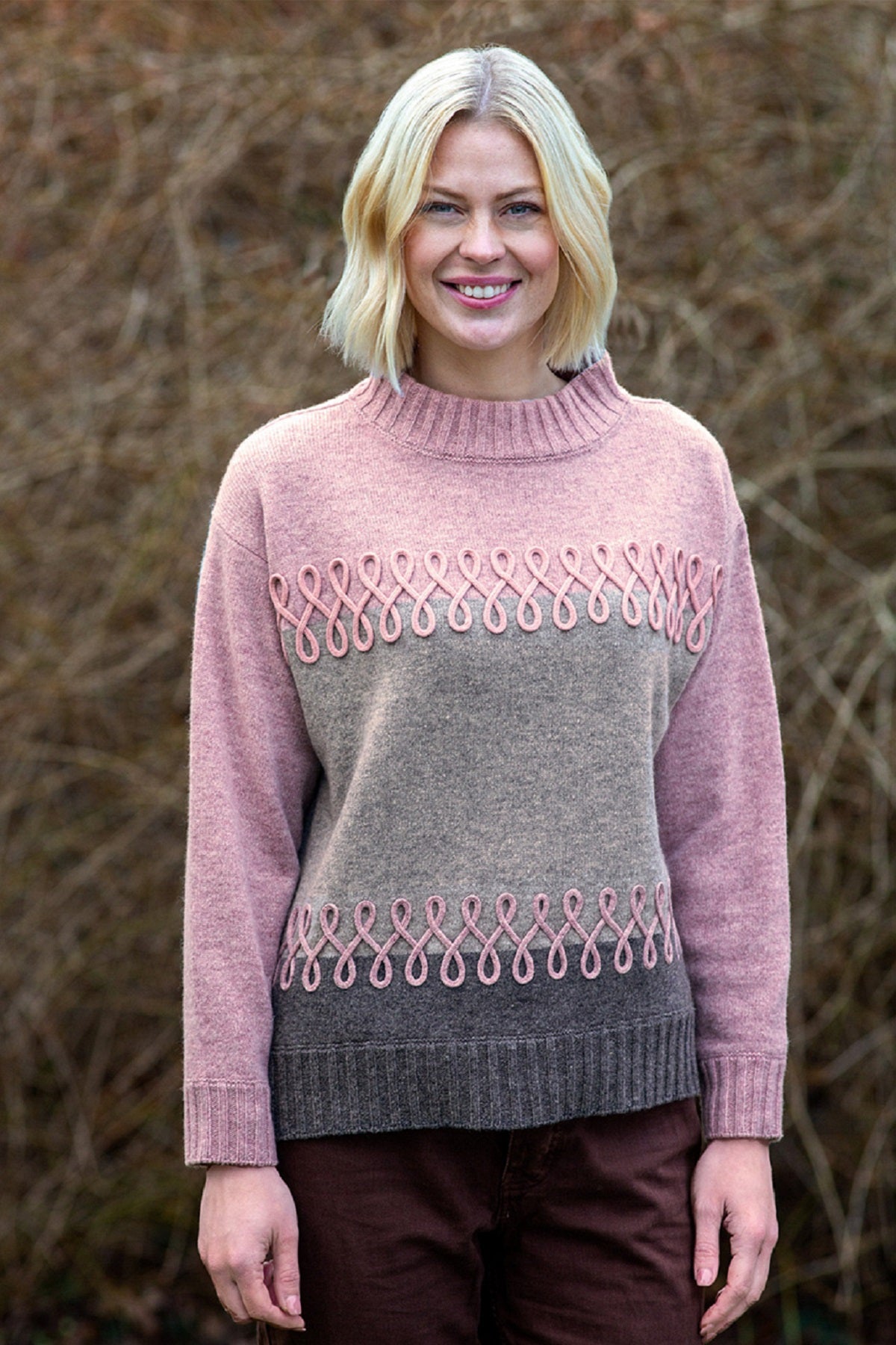 Nature of Knitwear ESA Pullover, Rose